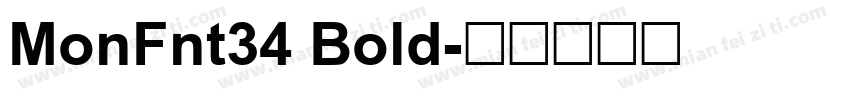 MonFnt34 Bold字体转换